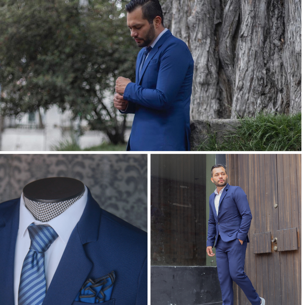 Traje Azul cobalto